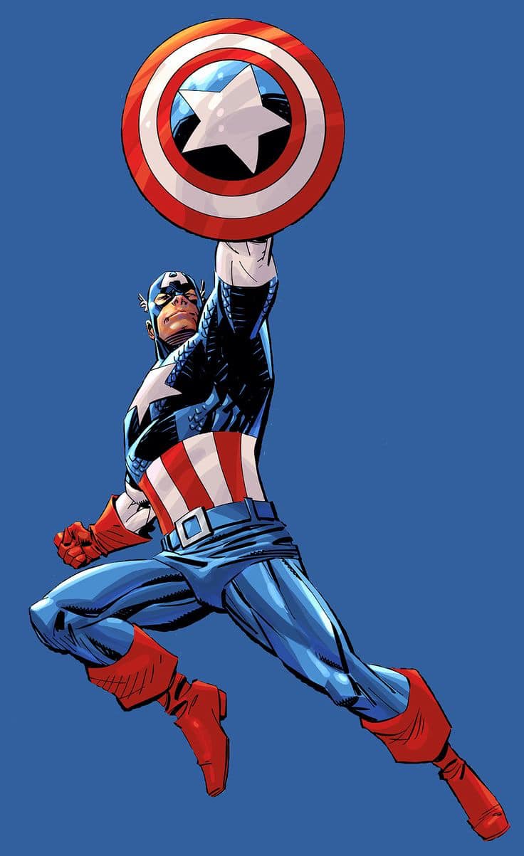 Captain America Hero Pose (4) Print Poster