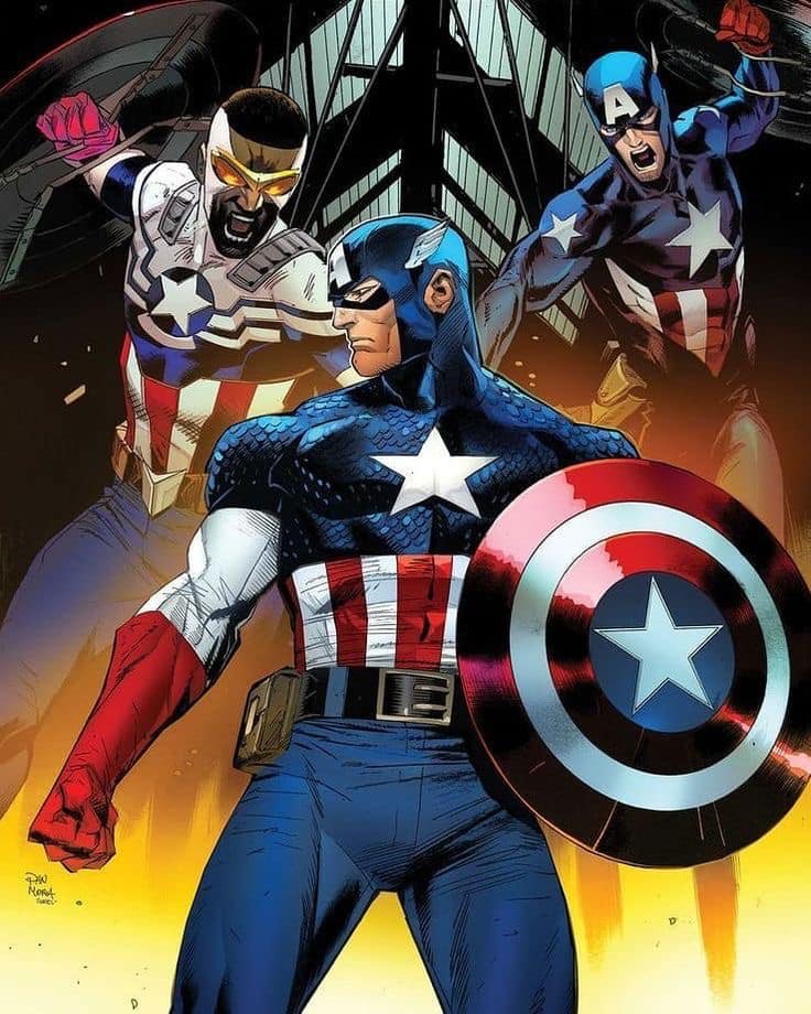 Captain America Heroes United Print Poster