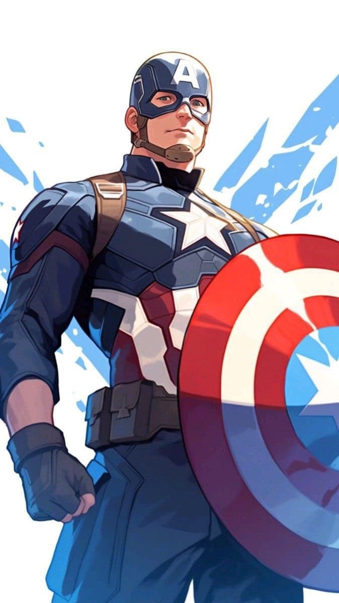 Captain America Heroic Illustration Jigsaw Puzzle