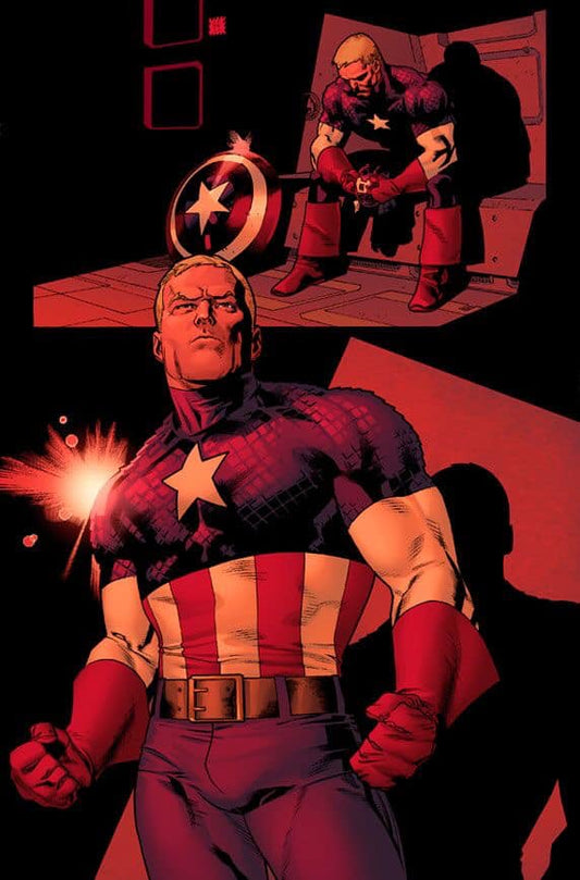Captain America Heroic Portrait Print Poster