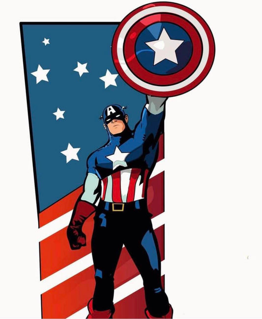 Captain America Heroic Pose (2) Print Poster