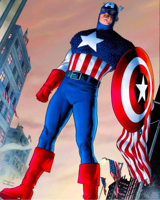Captain America Heroic Pose (7) Print Poster