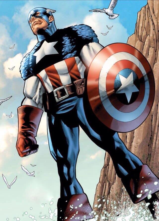 Captain America Heroic Stance Print Poster