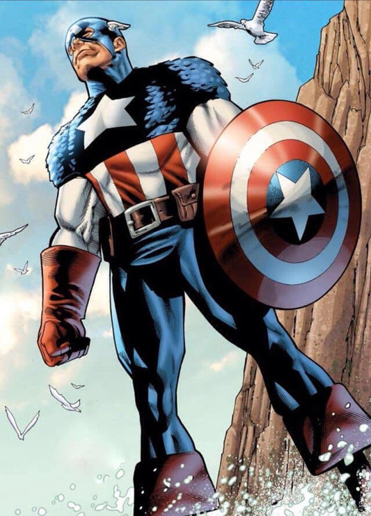 Captain America Heroic Stance Print Poster