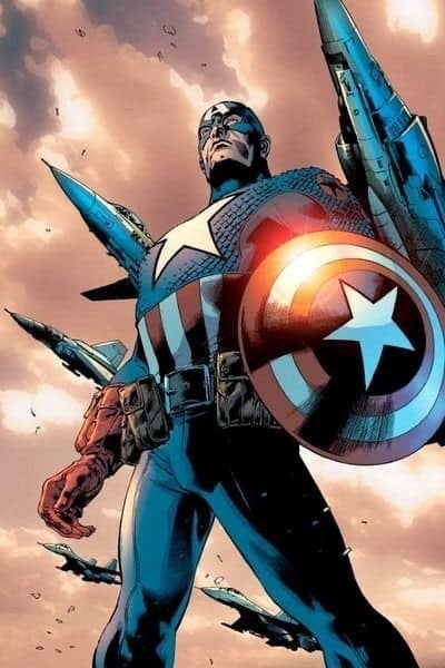 Captain America Heroic Stance (2) Print Poster