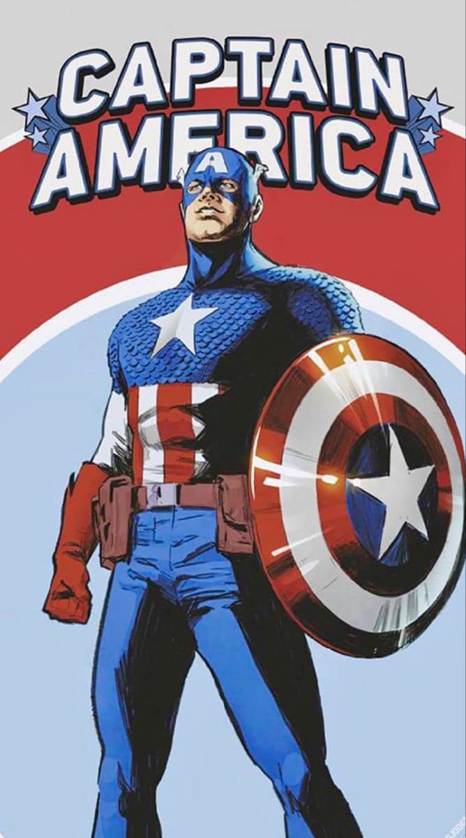 Captain America Illustration (4) Print Poster