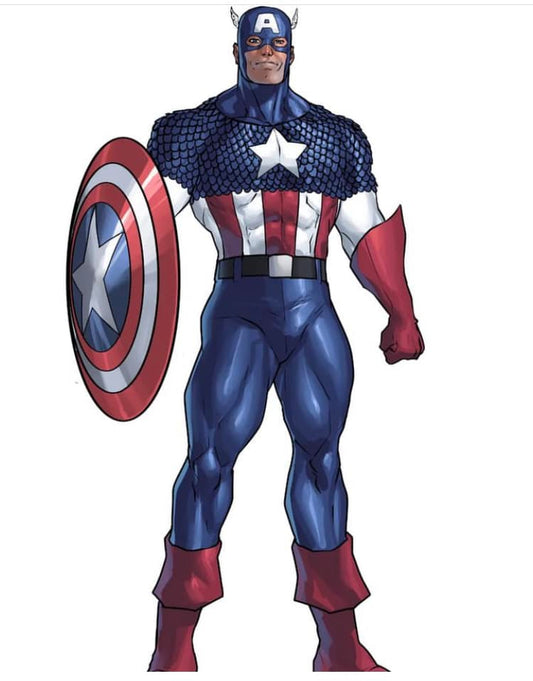 Captain America Illustration (5) Print Poster