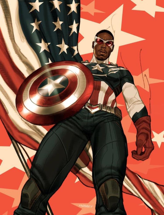 Captain America Illustration (6) Print Poster