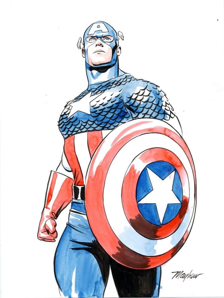 Captain America Illustration Jigsaw Puzzle