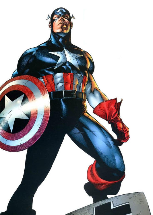 Captain America Portrait (1) Print Poster