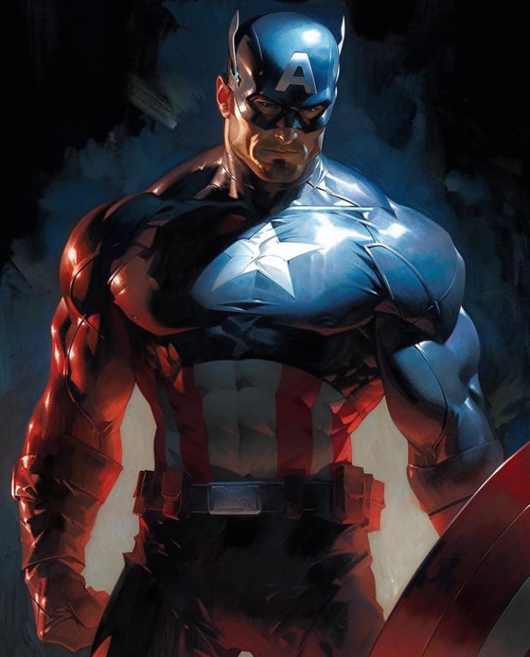 Captain America Portrait (7) Jigsaw Puzzle