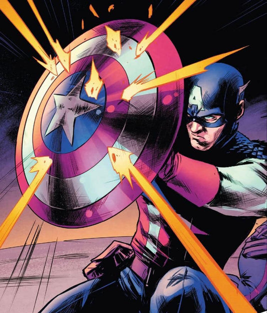 Captain America Shield Action Print Poster
