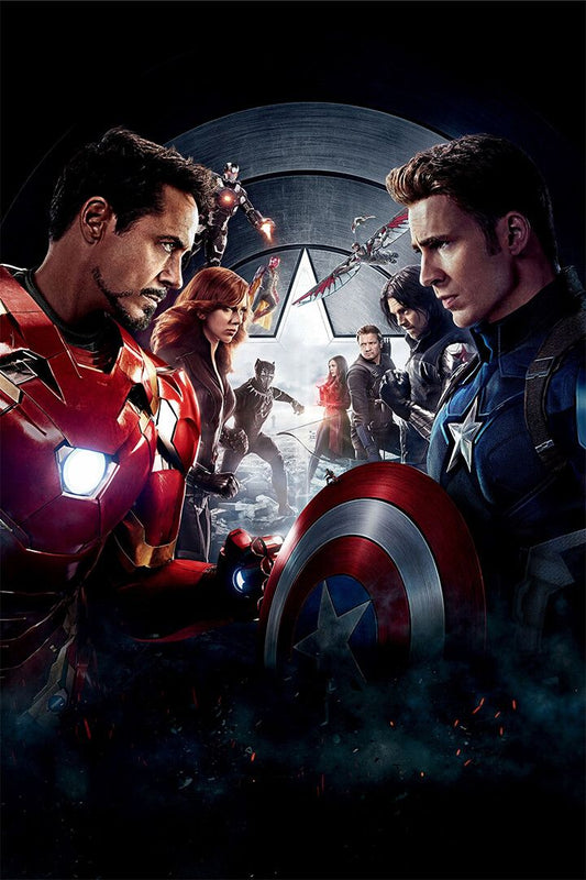 Captain America Civil War Iron Man Movie Jigsaw Puzzle