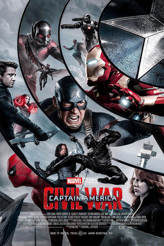 Captain America Civil War Movie Painting Jigsaw Puzzle