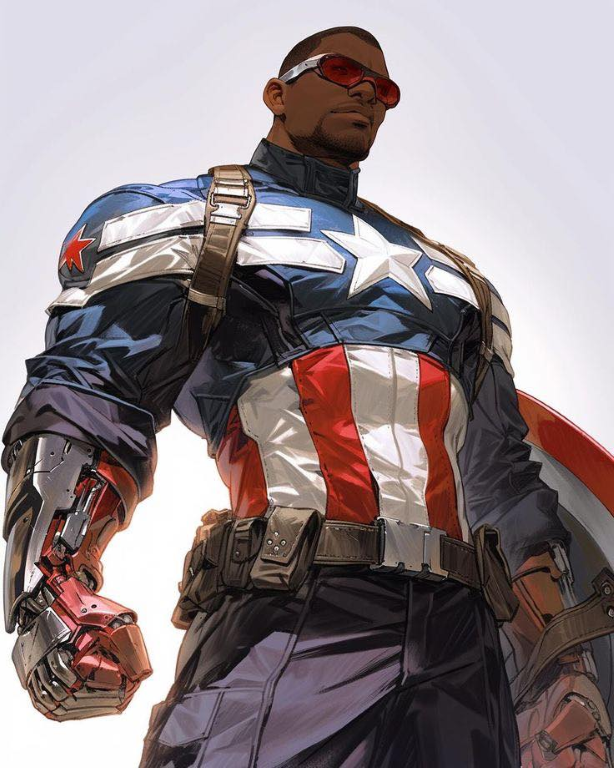 Captain America Falcon Print Poster