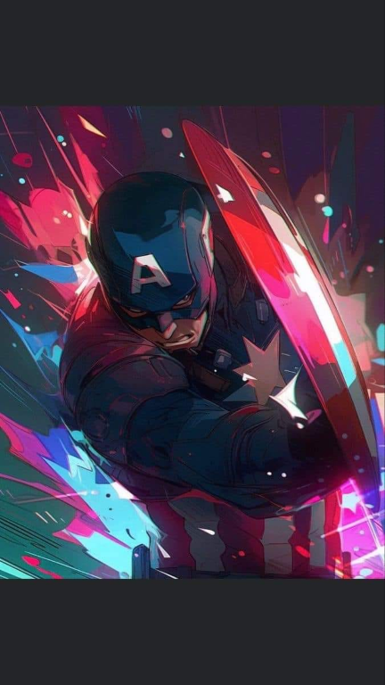 Captain America Shield Action 3479 Print Poster