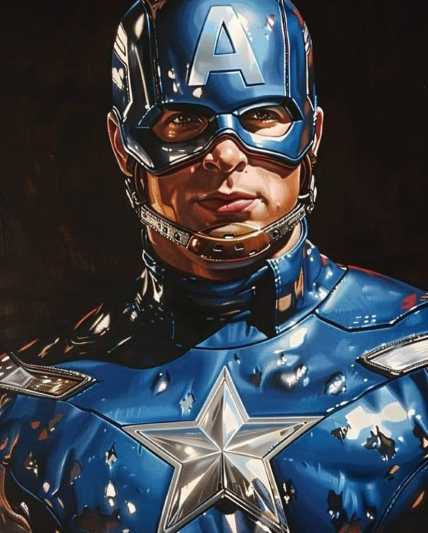 Captain America Shield Star 542 Print Poster
