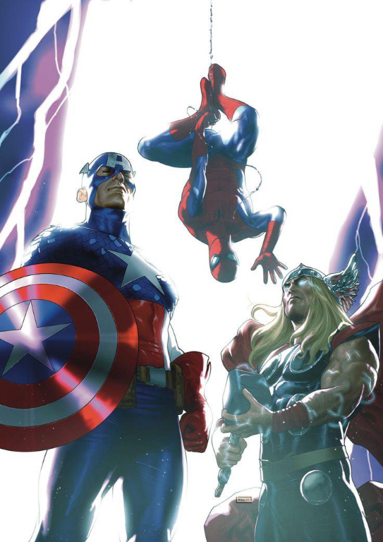 Captain America Spider Man Thor 3901 Print Poster