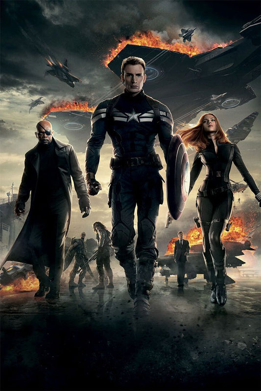 Captain America Winter Soldier Movie Print Jigsaw Puzzle
