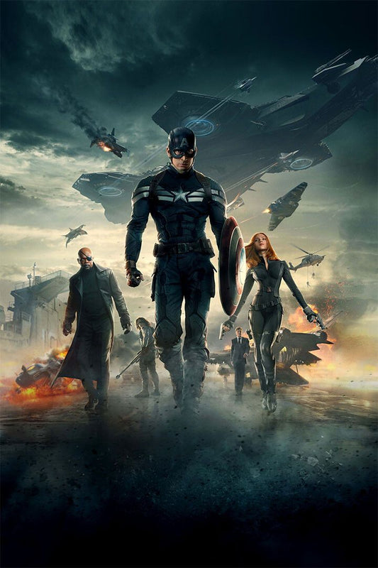 Captain America Winter Soldier Painting Jigsaw Puzzle