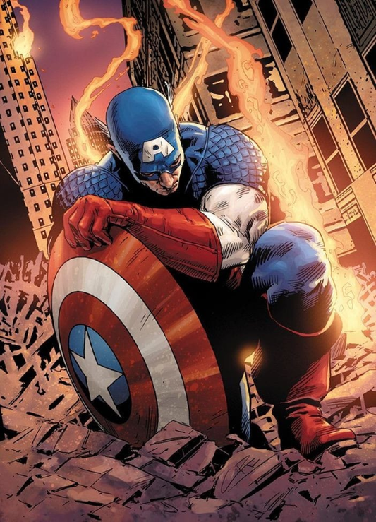 Captain America With Shield 938 Print Poster