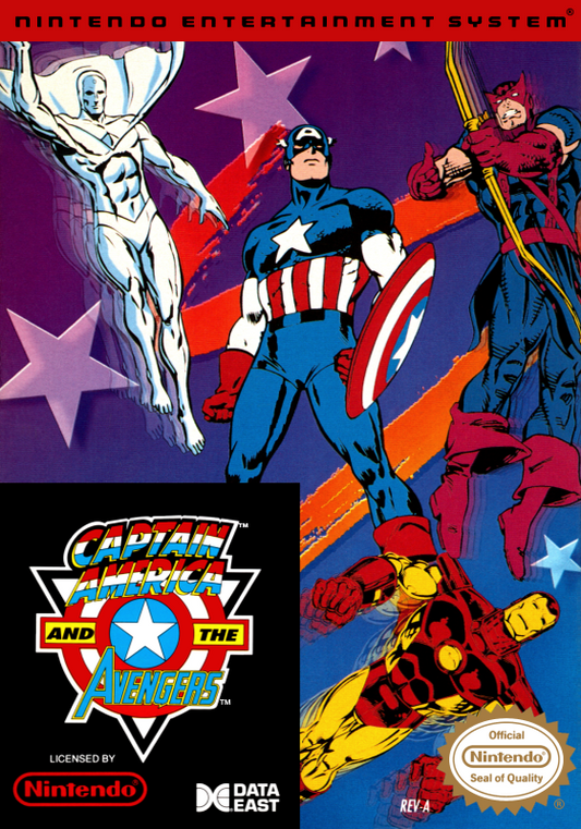 Captain America And The Avengers (Usa) Nes Print Poster