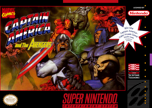 Captain America And The Avengers (Usa) Snes Print Poster