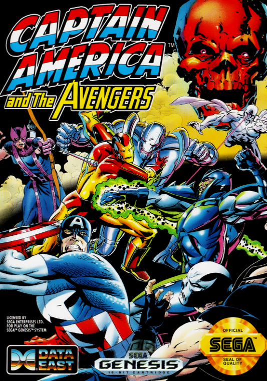 Captain America And The Avengers (Usa) Genesis Print Poster