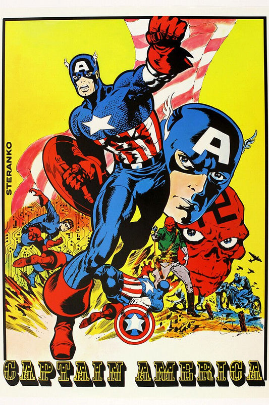 Captain Britain Vs Captain America Comicbook Decor Wall Art Jigsaw Puzzle