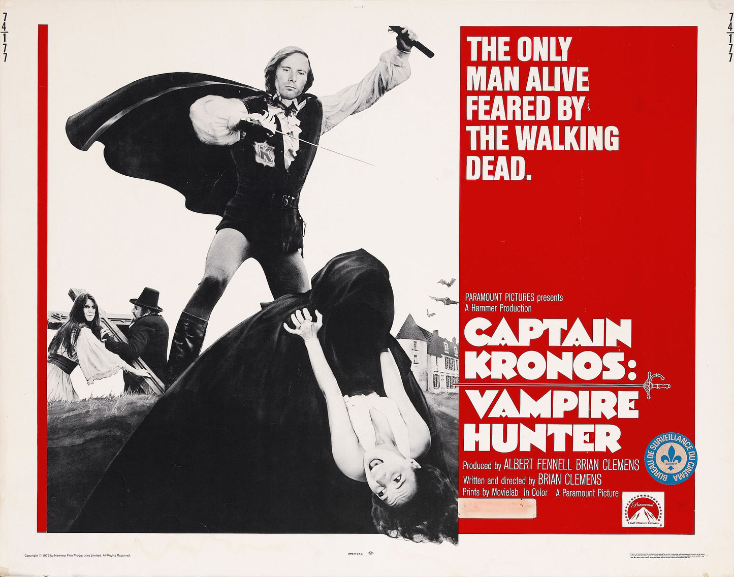 Captain Kronos 02 Movie Magnet