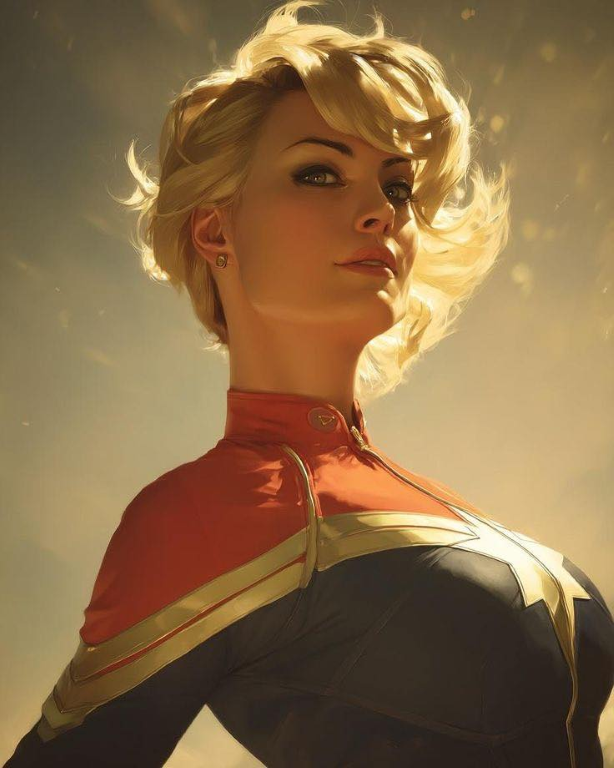 Captain Marvel 8734 Print Poster