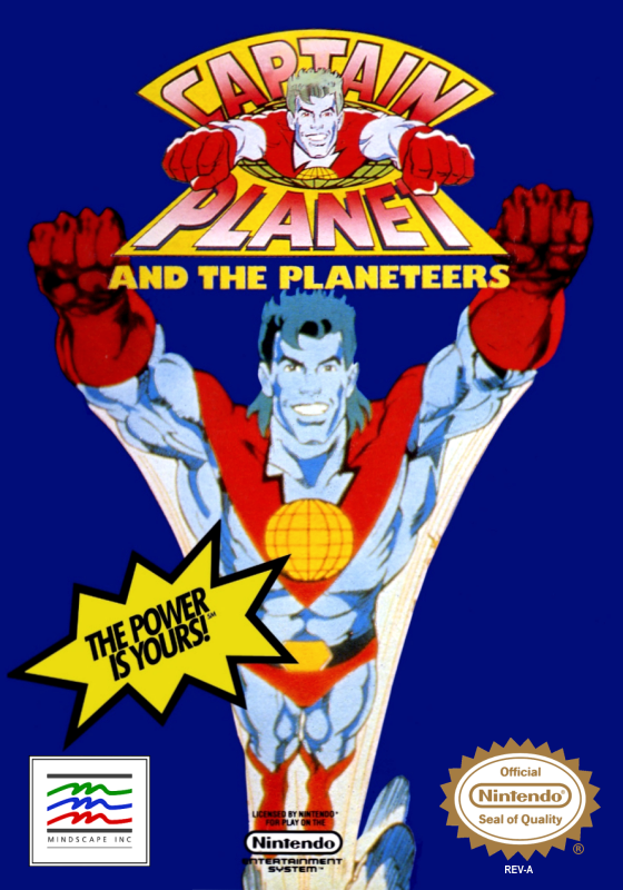 Captain Planet And The Planeteers (Usa) Nes Print Poster