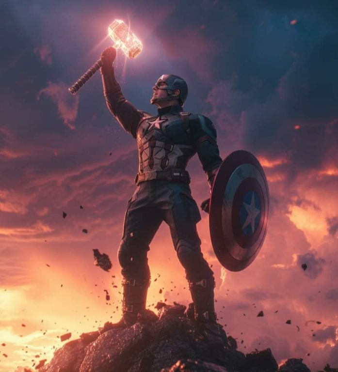 Captain Shield Hammer 3415 Jigsaw Puzzle