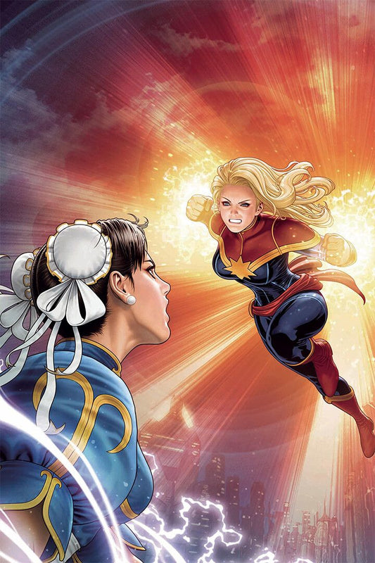 Captain And Chun Li Street Fighter Decor Wall Art Jigsaw Puzzle