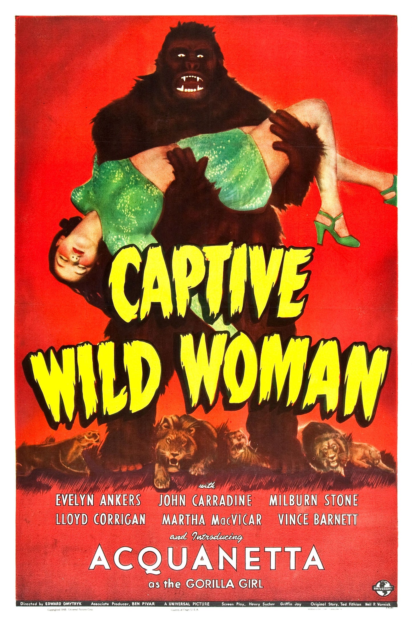 Captive Wild Woman 01 Movie Magnet