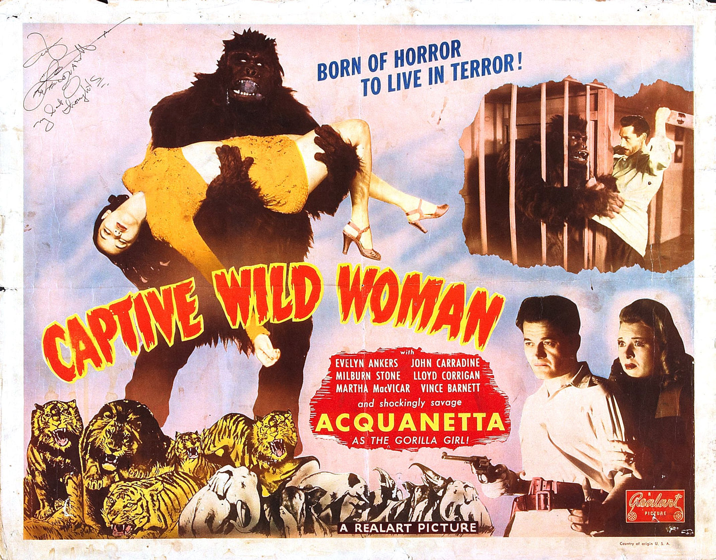 Captive Wild Woman 05 Movie Keychain