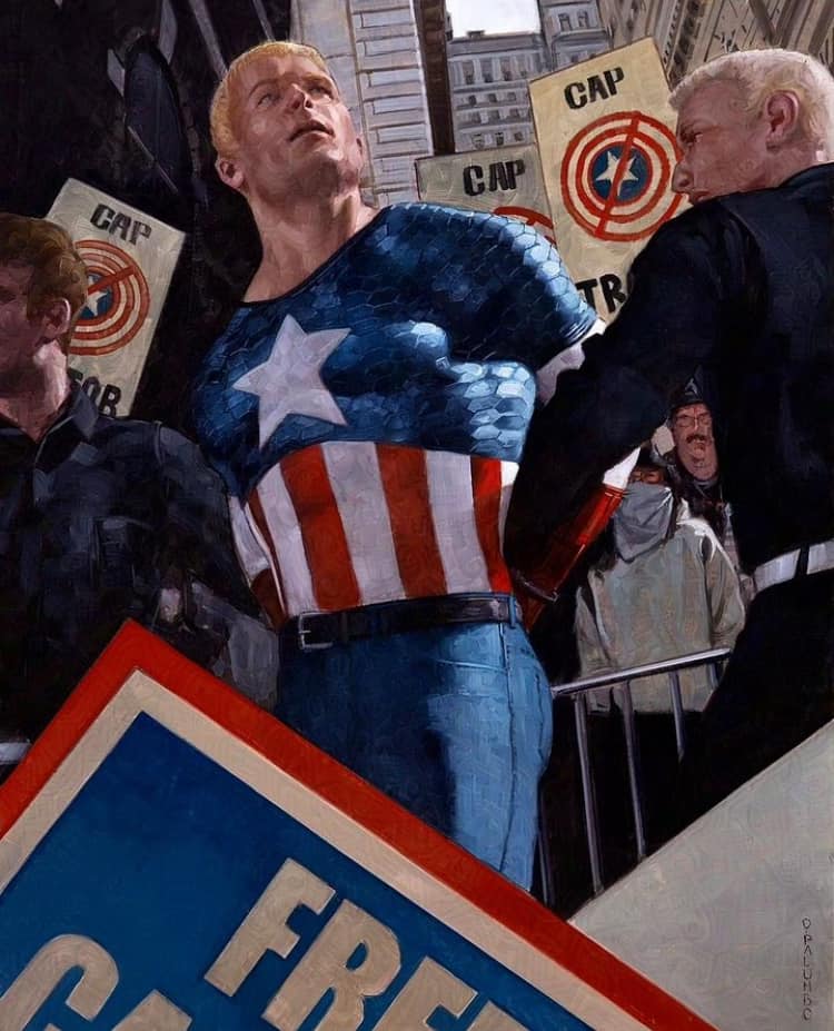 Captured Protest Hero Arrested Print Poster