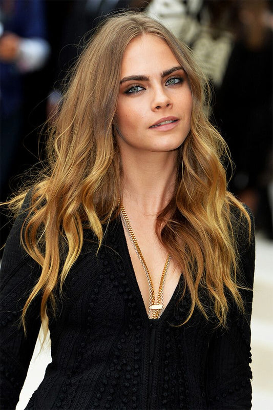 Cara Delevingne Actress Model Fashion Painting Jigsaw Puzzle