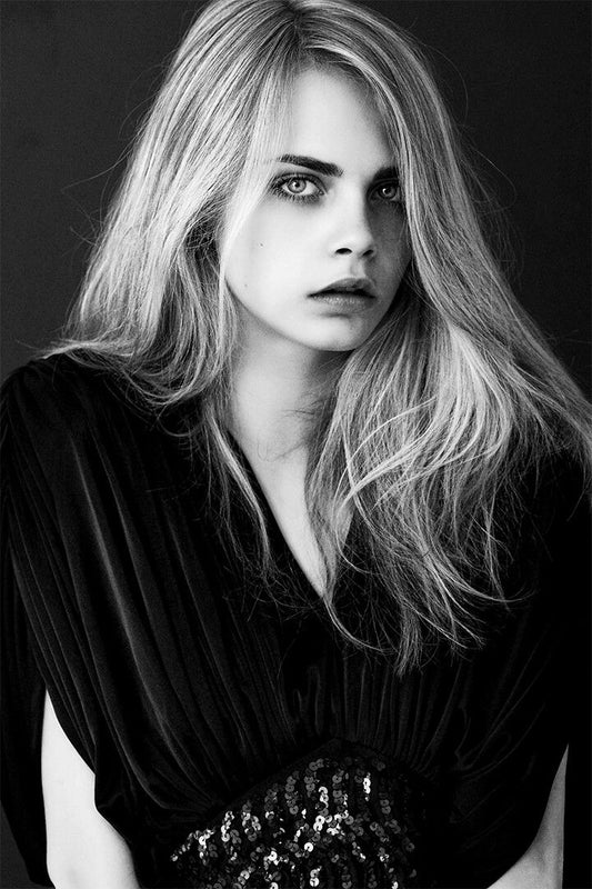 Cara Delevingne Fashion Model Actress Print Jigsaw Puzzle