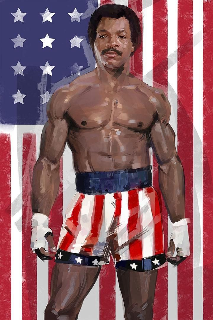 Carl Weathers Rocky Movie Role American Man Actor Wall Art Home Poster