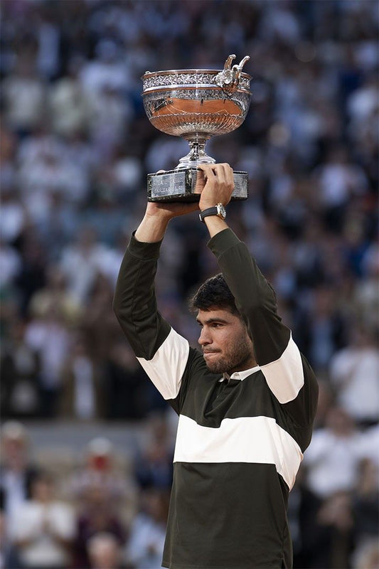Carlos Alcaraz France Rg 2025 Champs Athlete Trophy Jigsaw Puzzle