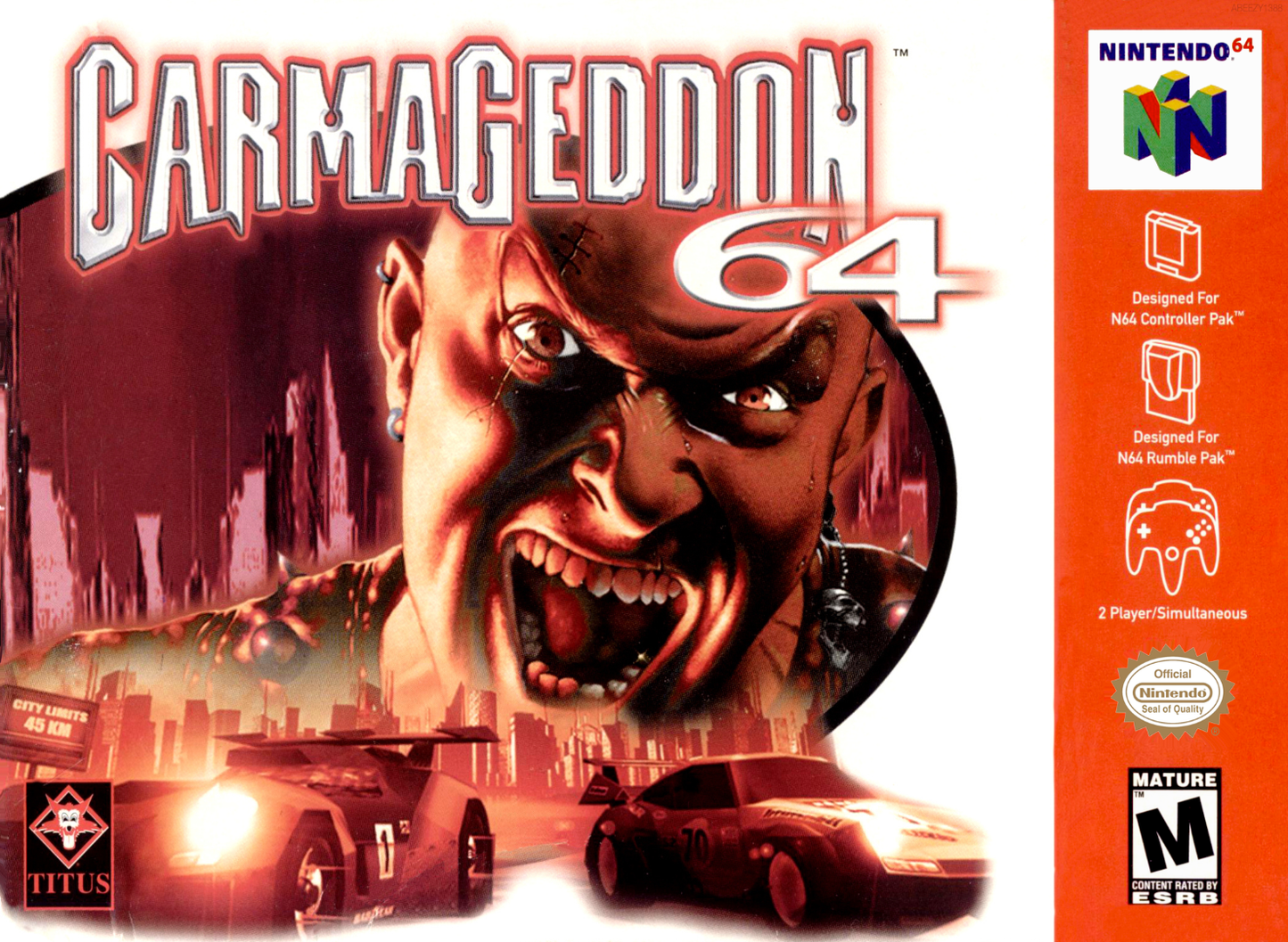 Carmageddon 64 N64 Keychain