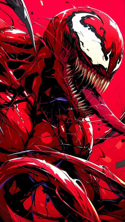 Carnage Symbiote Ferocious Design 978 Print Poster