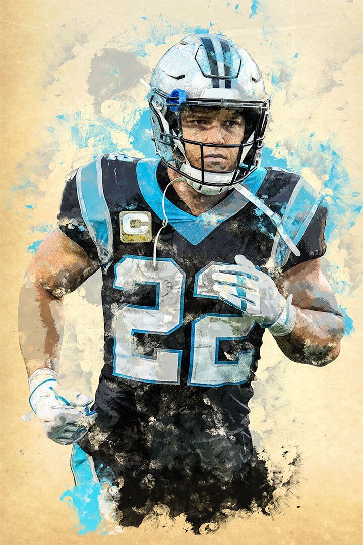 Carolina Panthers Christian Mc Caffrey American Footballer Keychain