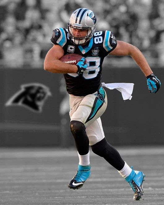 Carolina Panthers Greg Olsen Photo Spotlight Football Poster Nfl Print