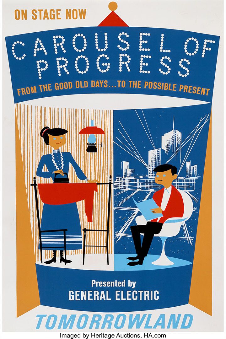 Carousel Of Progress Attraction Disneyland Vintage Jigsaw Puzzle