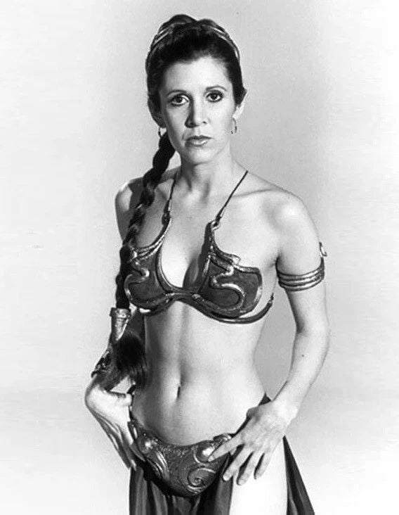 Carrie Fisher As Princess Leia In Return Of The Jedi Keychain Picture Keychain