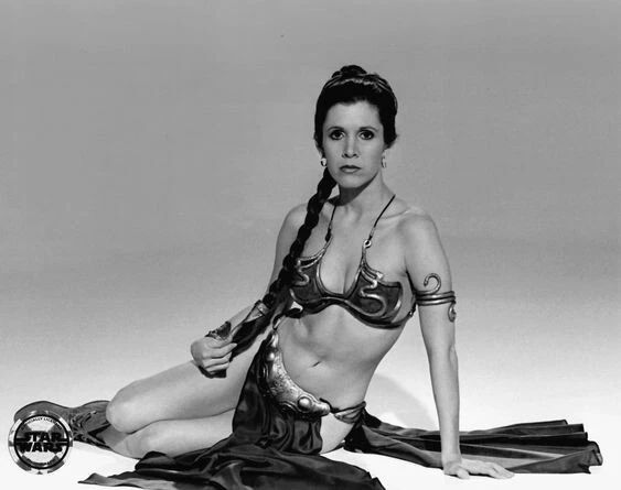 Carrie Fisher Is Princess Leia In Return Of The Jedi Keychain Picture Keychain