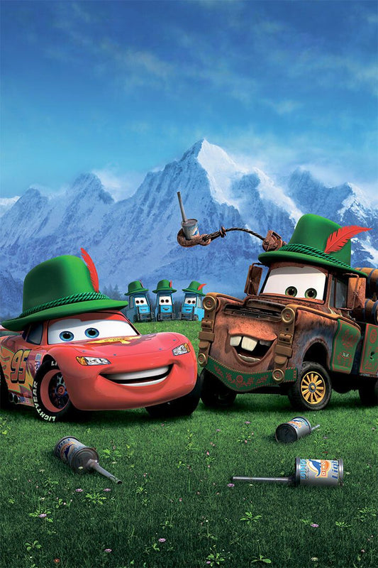 Cars 2 Action Movie Print Painting Jigsaw Puzzle