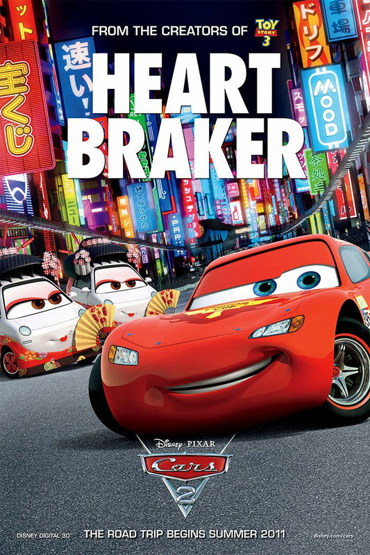 Cars 2 Car Action Fantasy Print Painting Wall Home Decor Jigsaw Puzzle